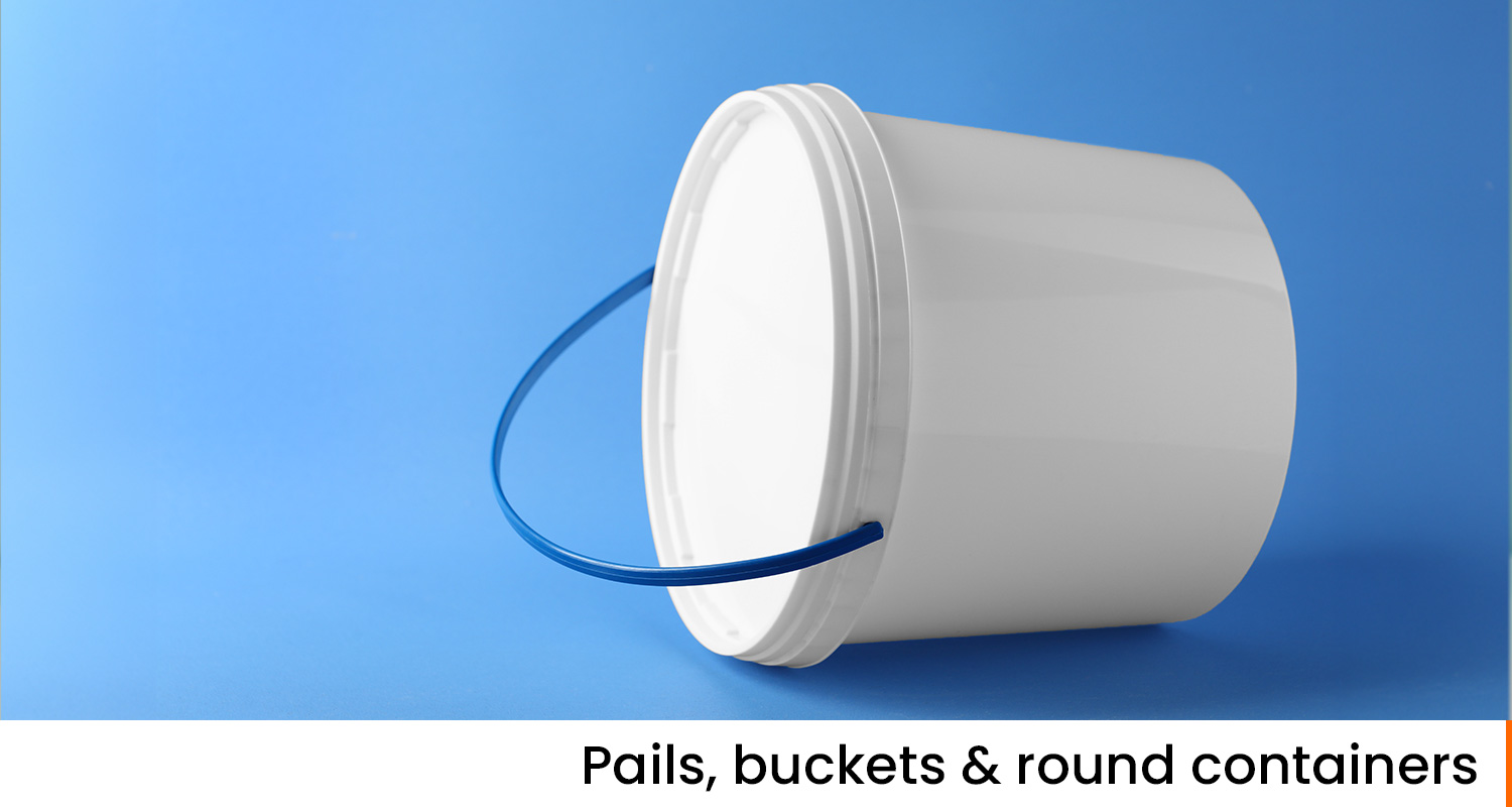 Pails,-buckets-&-round-containers